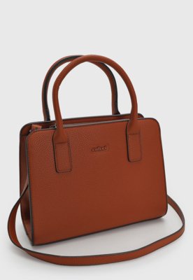 Bolsa Feminina Colcci Retangular Alça Dupla Caramelo