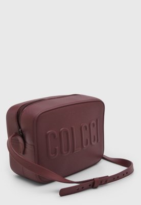 Bolsa Feminina Colcci Retangular PVC Bordô