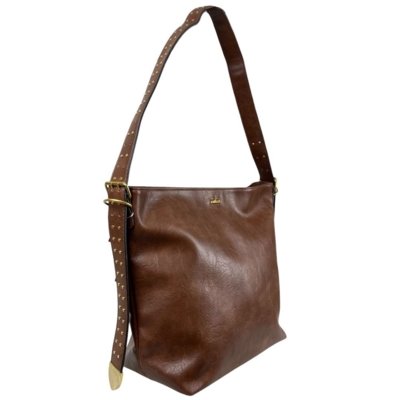 Bolsa Hobo Rocker Colcci Café
