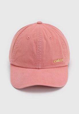 Boné Colcci Aba Curva Logo Metalizado Rosa