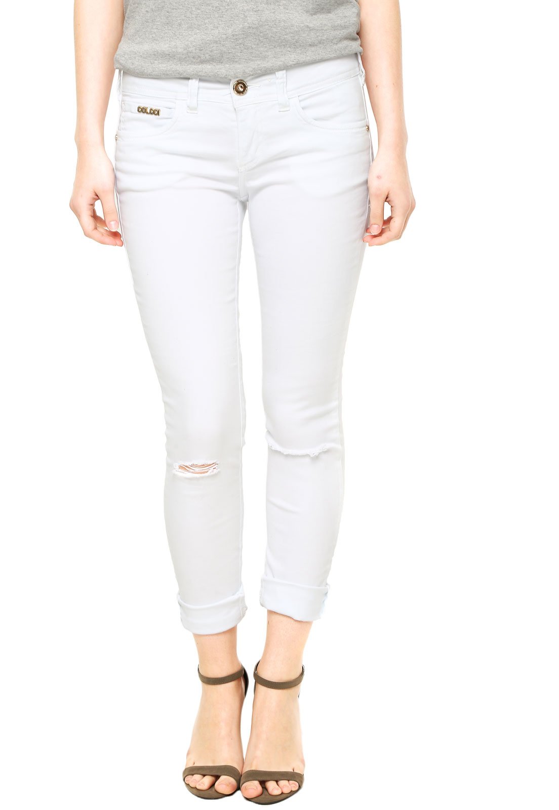 calça colcci feminina branca