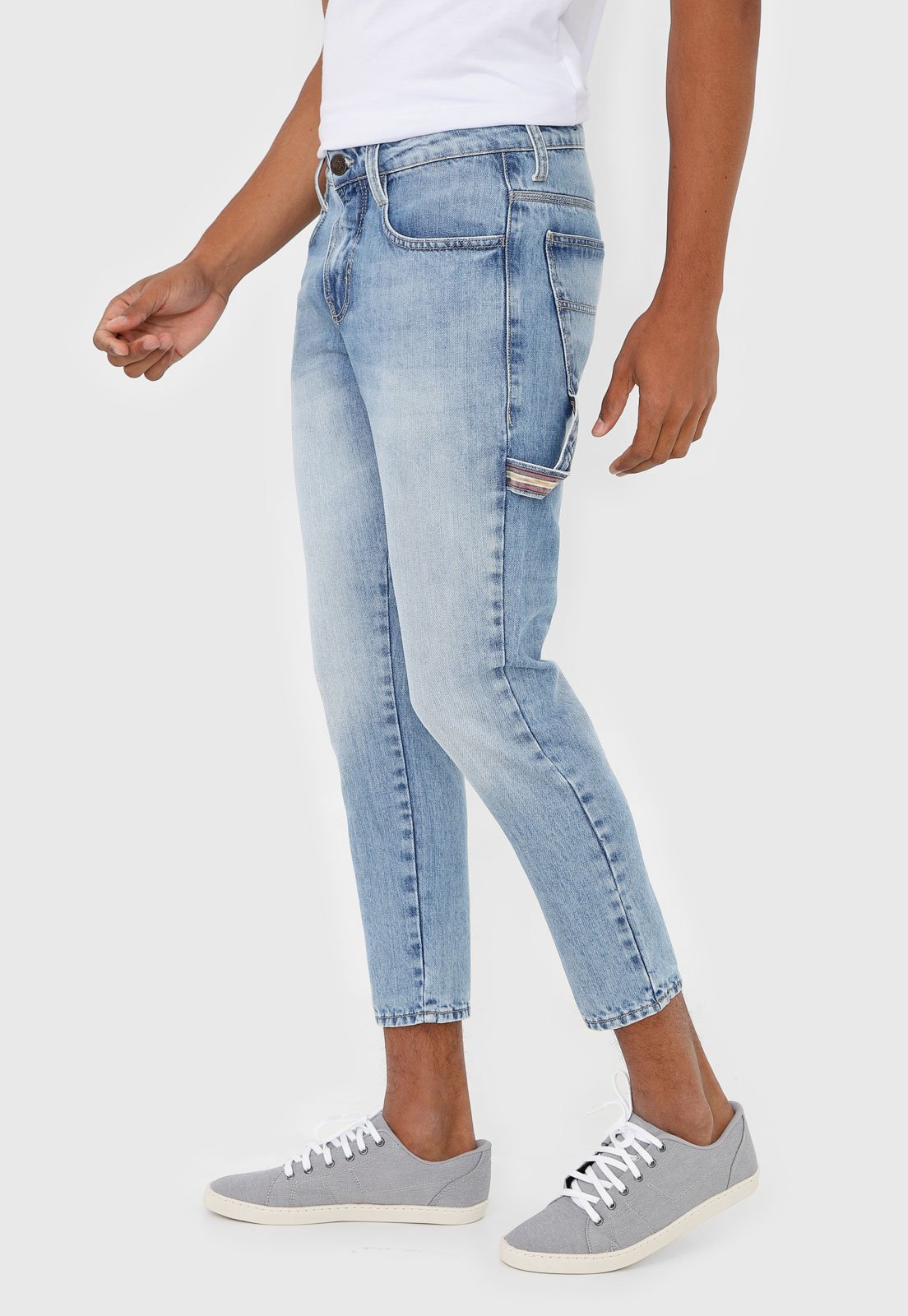 calça cropped jeans
