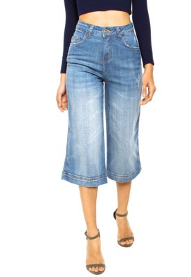 capri jeans cintura alta