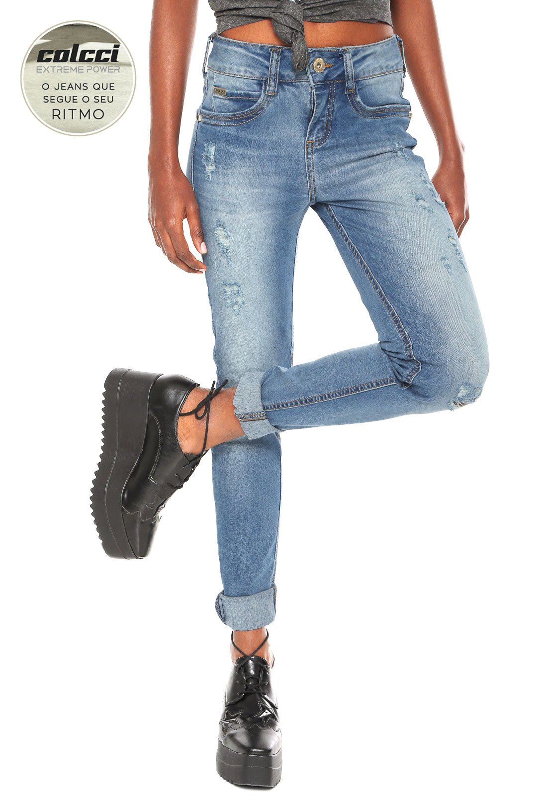 calça jeans confort feminina