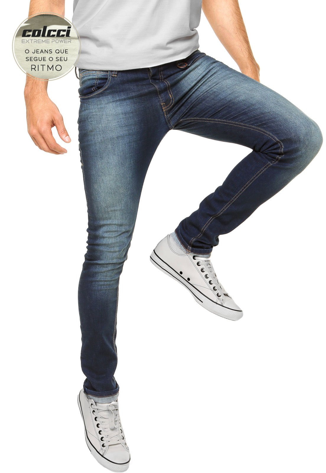 Calça Jeans Colcci Extreme Power Jeans Skinny Azul - Compre Agora | Dafiti  Brasil