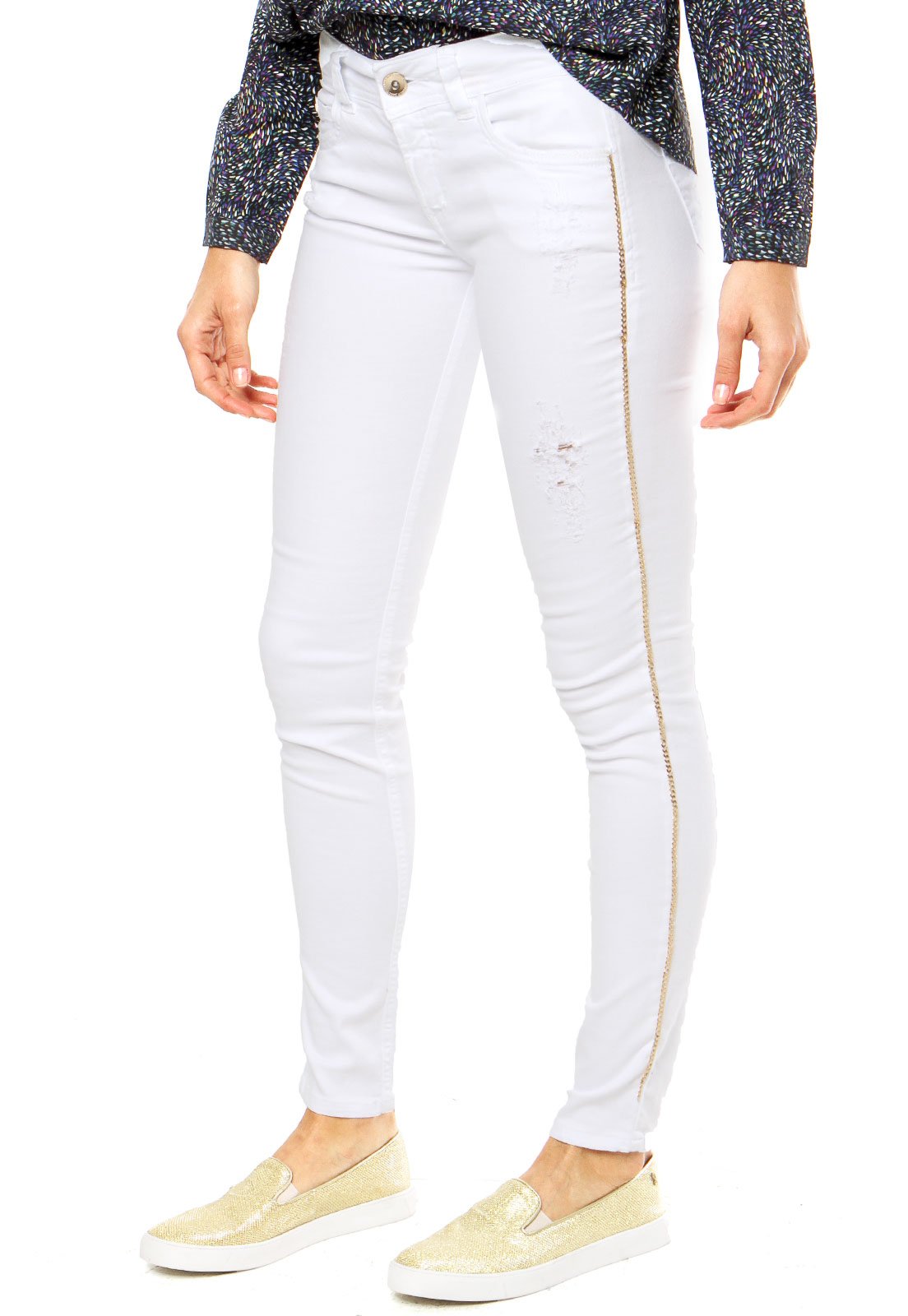 calça colcci feminina branca