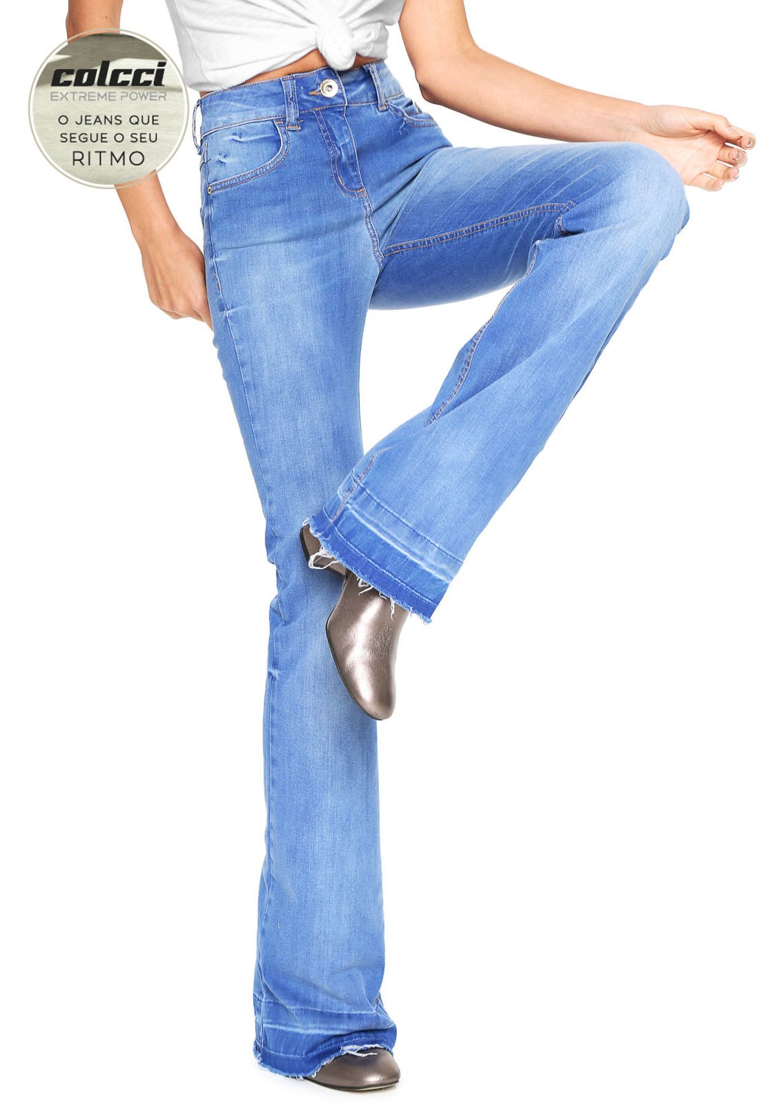 Calça flare 2024 jeans colcci