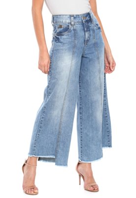 Calça Jeans Colcci Pantacourt Azul Menor preço em Calça Jeans Colcci Pantacourt Azul