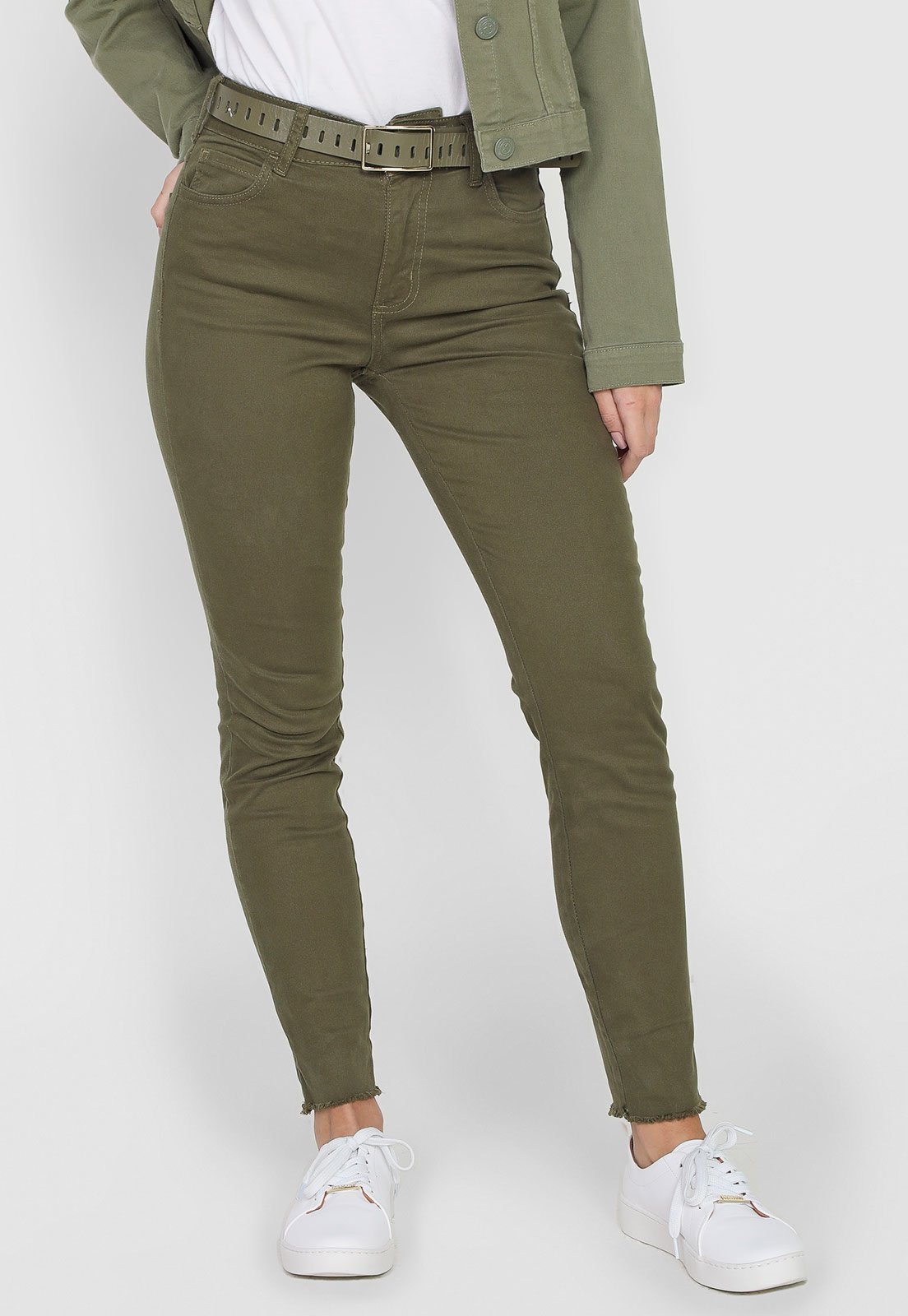 Calca colcci sales verde militar