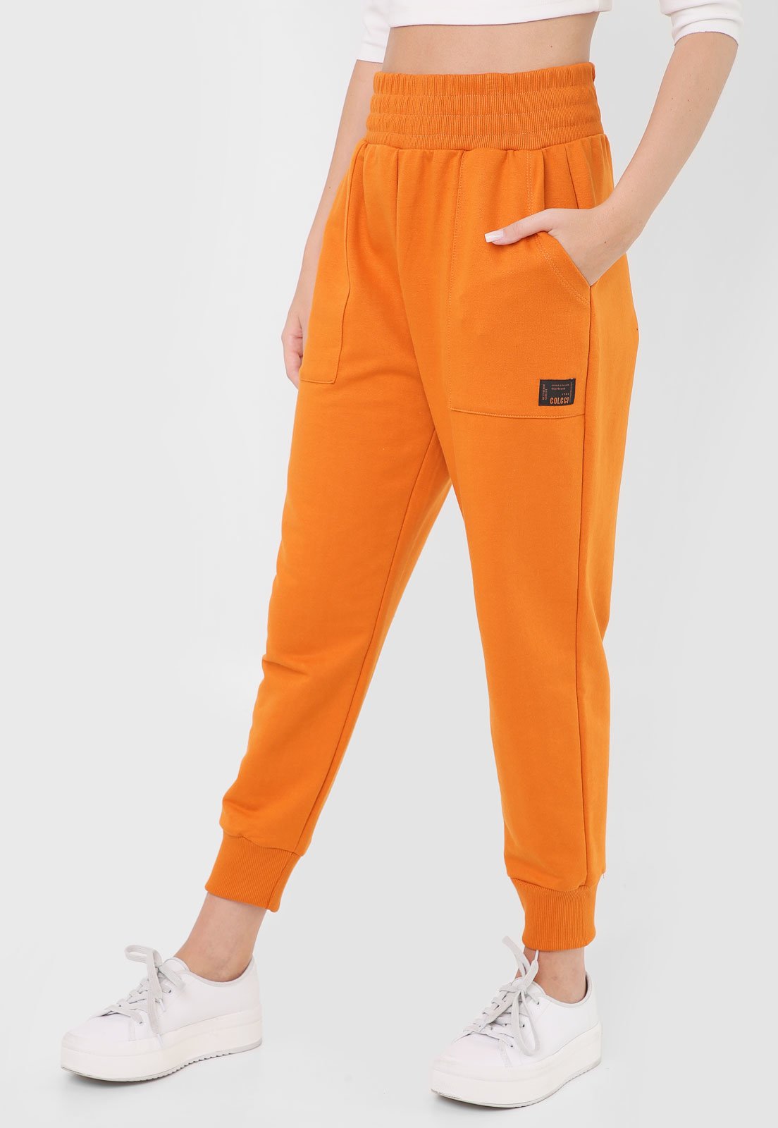 Calça de cheap moletom laranja