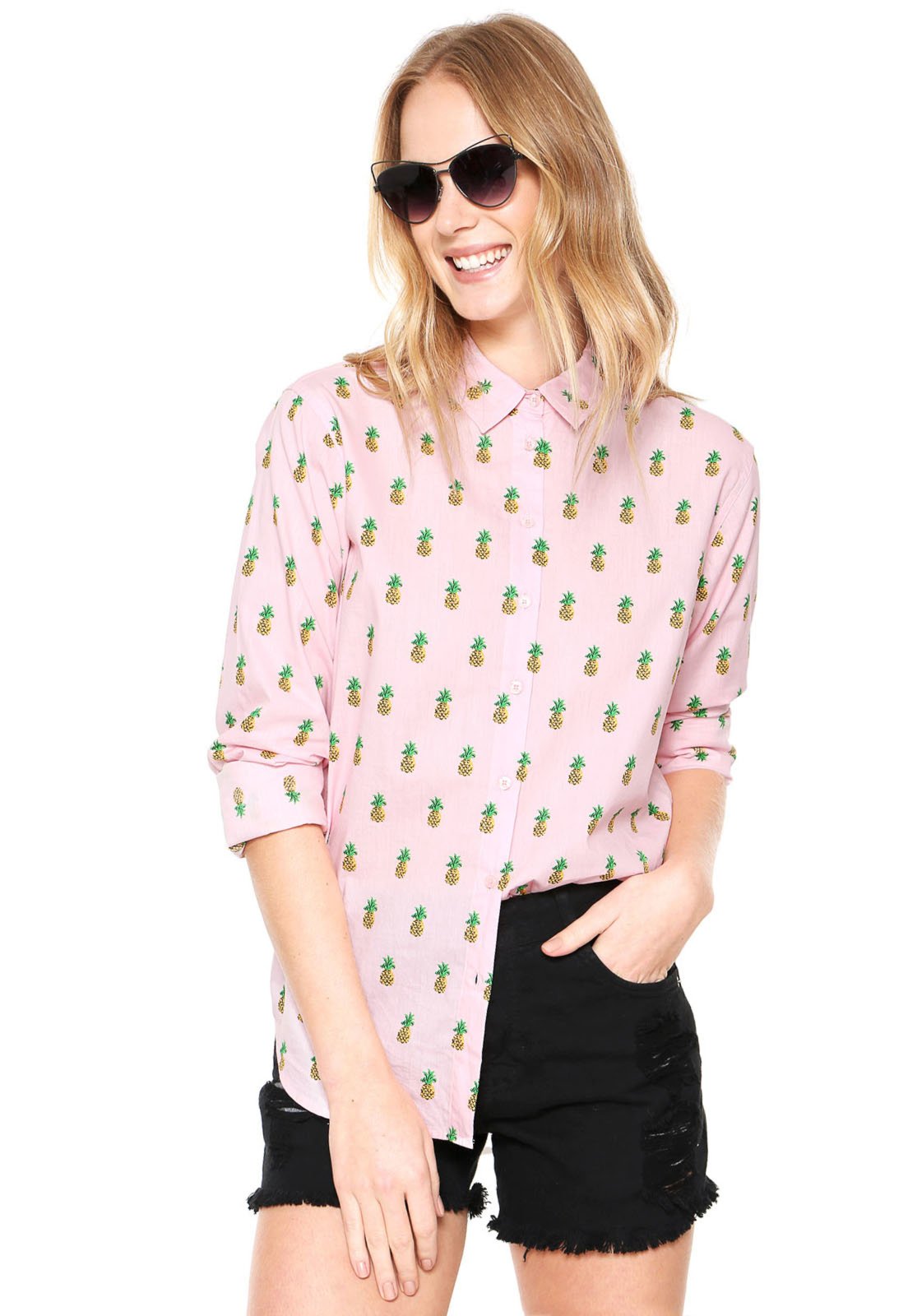 camisa feminina abacaxi