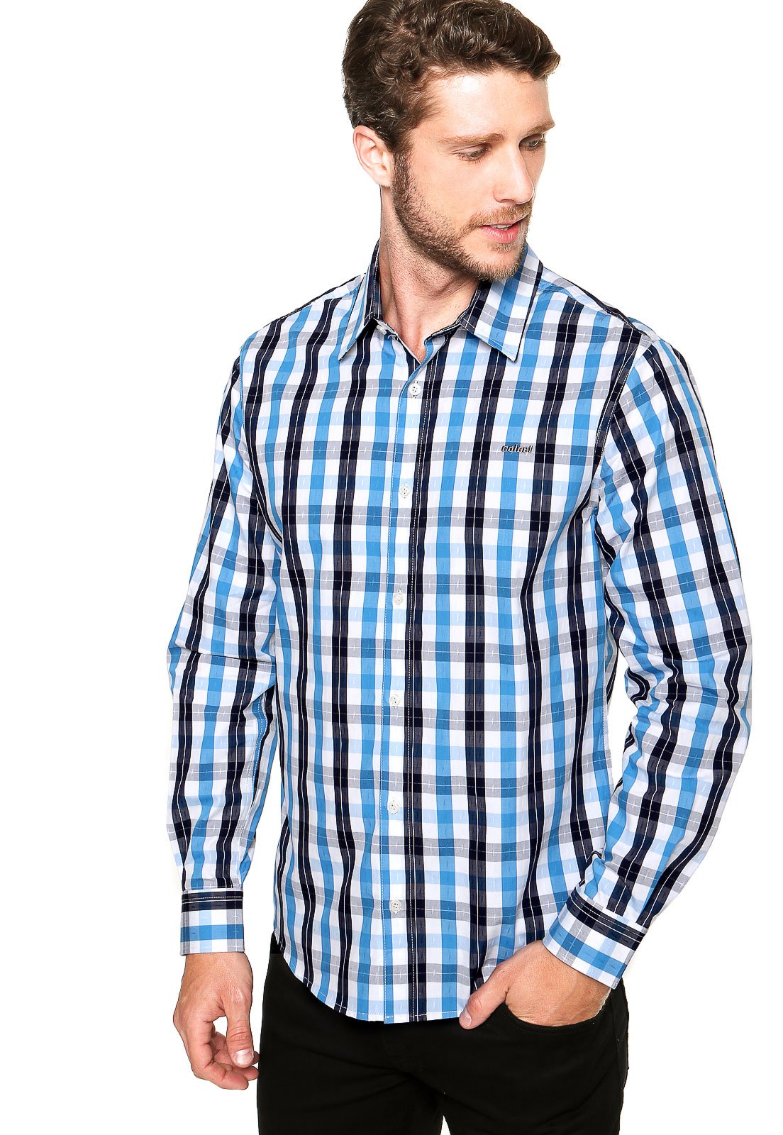 Camisa Colcci Textura Xadrez - Compre Agora