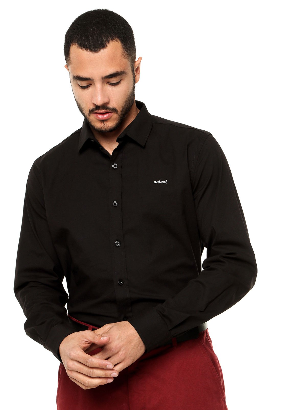 camisa social colcci branca