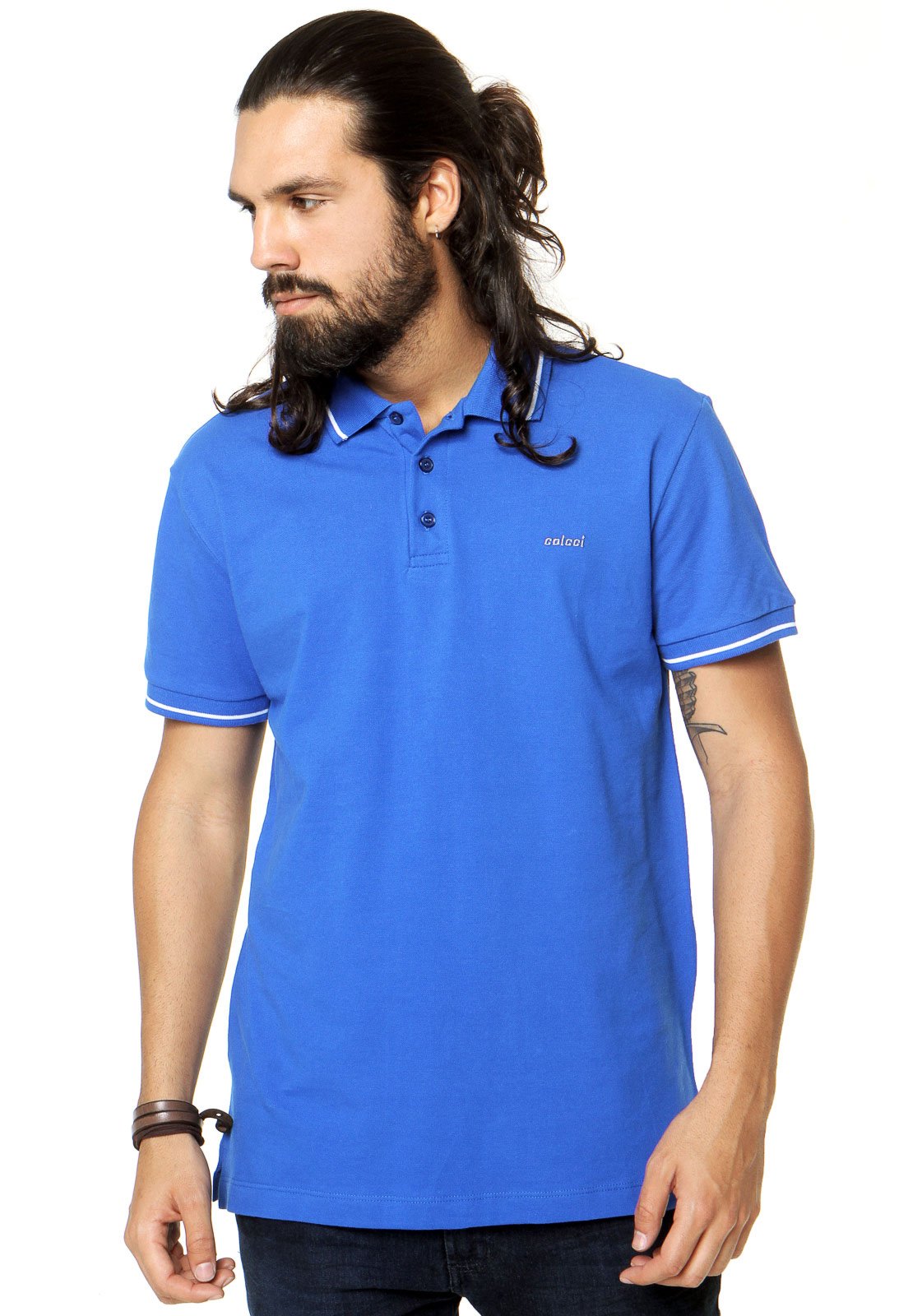 camisa gola polo colcci masculina