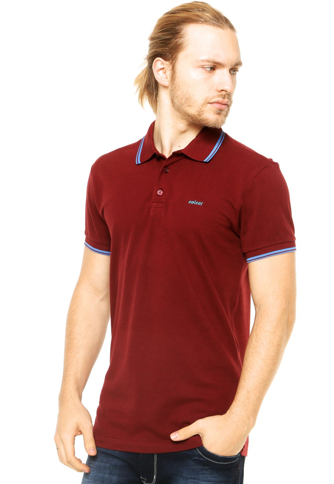 vermelho bordo camisa