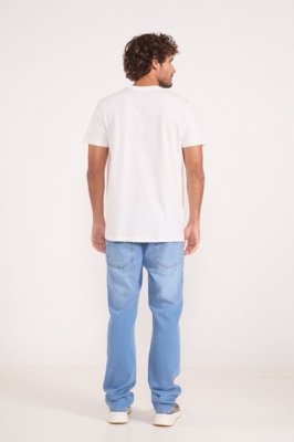 Camiseta Básica Logo Frontal Colcci Off Shell