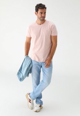 Camiseta Colcci Reta Color Rosa