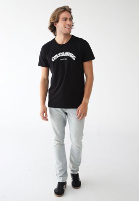 Camiseta Colcci Reta Logo Preta