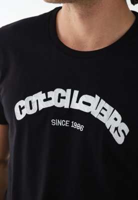 Camiseta Colcci Reta Logo Preta