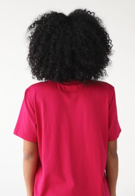 Camiseta Colcci Reta Logo Rosa