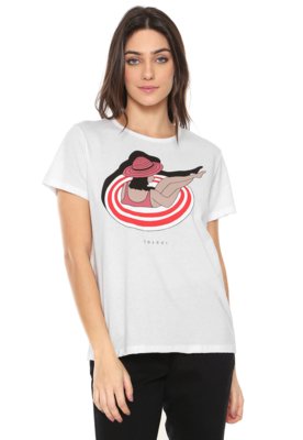 Camiseta Colcci Summer Off-White Menor preço em Camiseta Colcci Summer Off-White