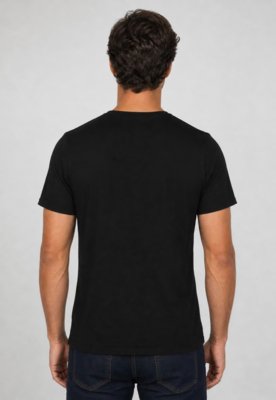 Camiseta Masculina Colcci Lettering Preta
