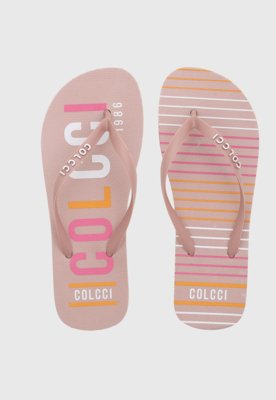 Chinelo Colcci Listras Rosa