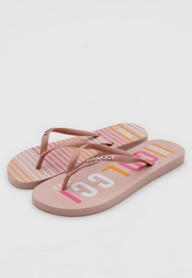 Chinelo Colcci Listras Rosa
