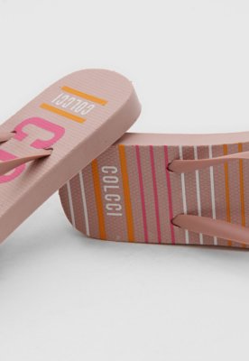 Chinelo Colcci Listras Rosa
