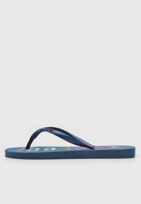 Chinelo Colcci Logo Azul