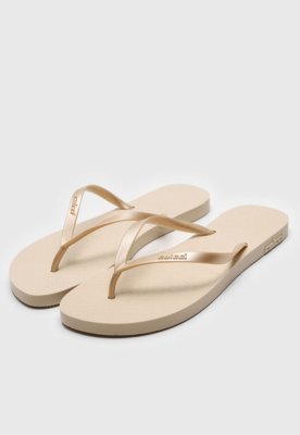 Chinelo Colcci Logo Bege