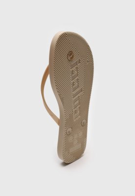 Chinelo Colcci Logo Bege