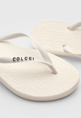 Chinelo Colcci Logo Branco