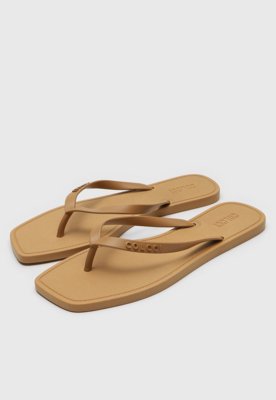Chinelo Colcci Logo Caramelo