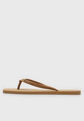 Chinelo Colcci Logo Caramelo