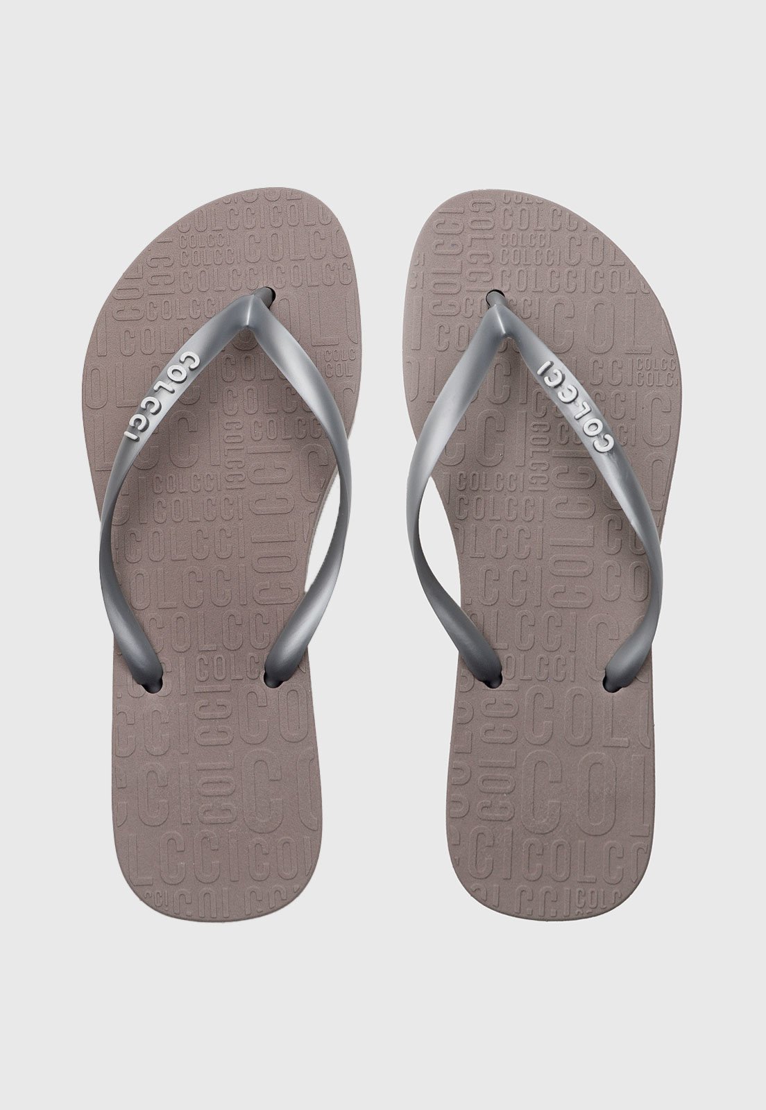 Chinelo Colcci Logo Cinza