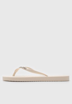 Chinelo Colcci Logo Off-White