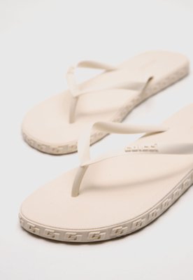 Chinelo Colcci Logo Off-White