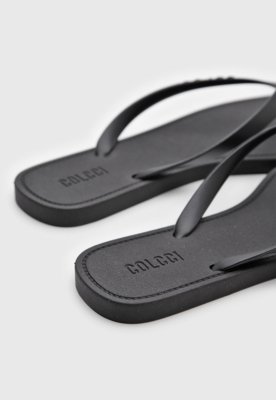 Chinelo Colcci Logo Preto