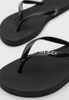 Chinelo Colcci Logo Preto