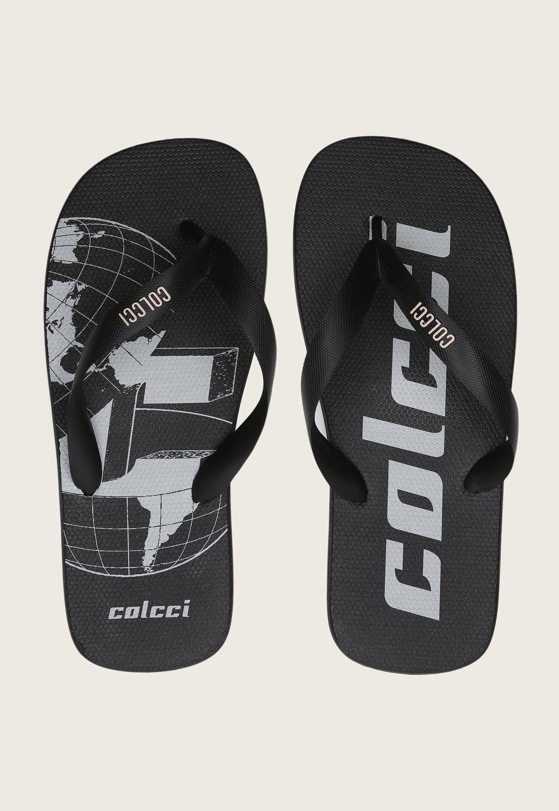 Chinelo Colcci Logo Preto