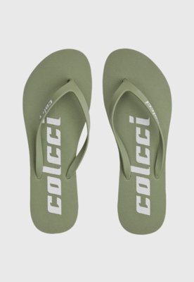 Chinelo Colcci Logo Verde