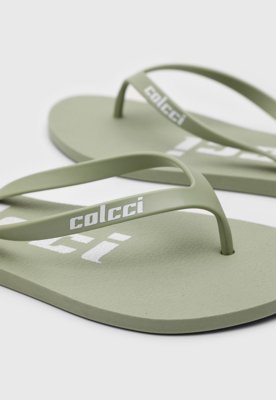 Chinelo Colcci Logo Verde