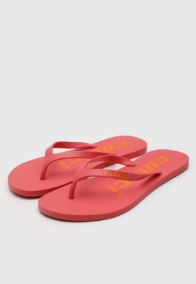 Chinelo Colcci Logo Vermelho