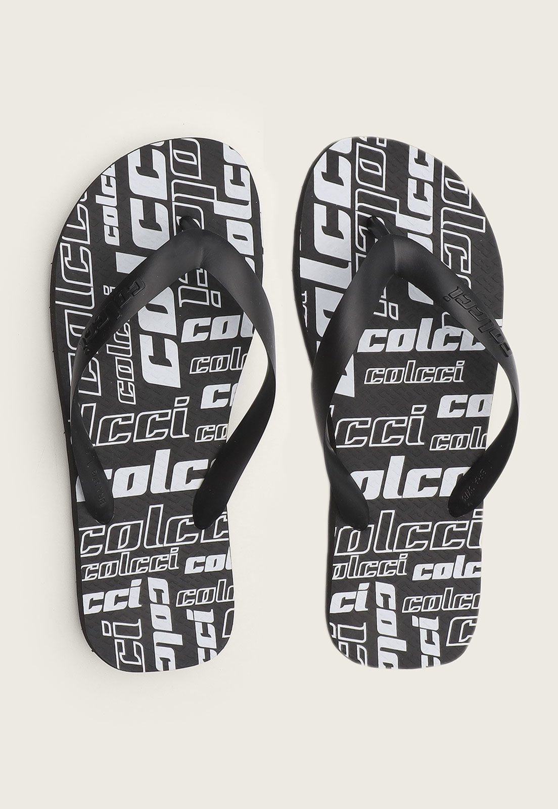 Chinelo Colcci Logomania Preto