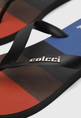 Chinelo Colcci Logomania Preto