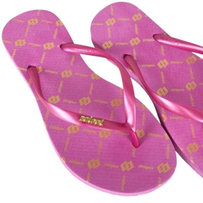 Chinelo Fem Mono Metal Colcci Rosa Mon Amour