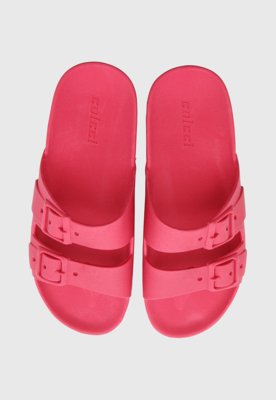 Chinelo Feminina Colcci Slide Fivelas Rosa