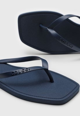 Chinelo Feminino Colcci Ponta Quadrada Azul Marinho