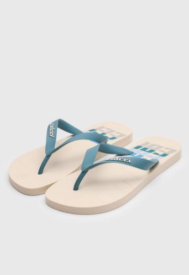 Chinelo Masculino Colcci Arpoador Azul e Bege